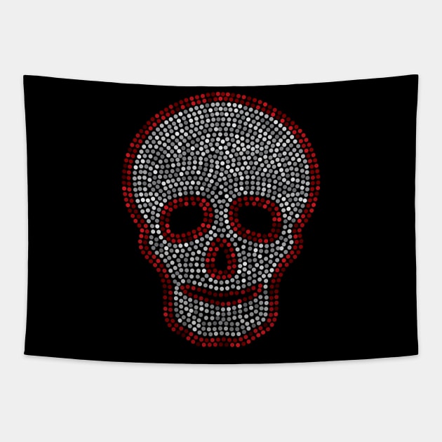 Sequins Skull Tapestry by darezd