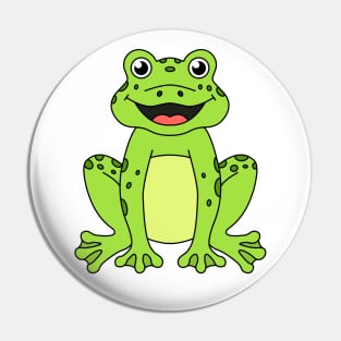 Cute Happy Frog River and Lake animal Pin