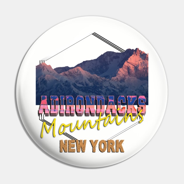 Adirondacks Pin by TeeText