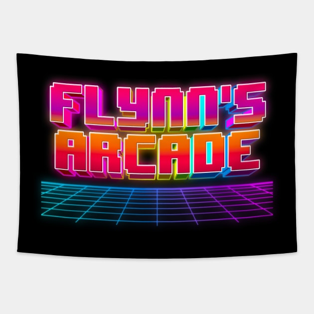 Flynn's Arcade / 80s Synth Sci Fi Movie Tapestry by darklordpug