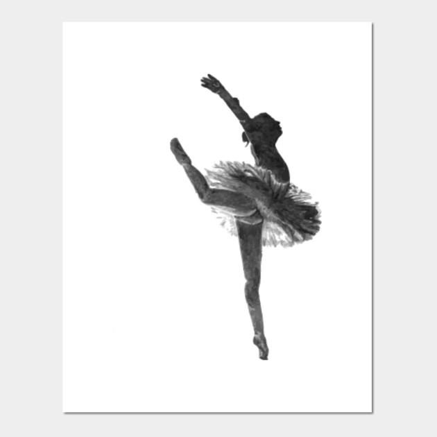 Black And White Ballerina Art Black And White Art Posters And Art Prints Teepublic Uk