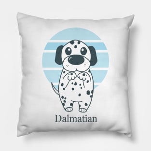 Cute Dogs illustrations - Dalmatian Pillow