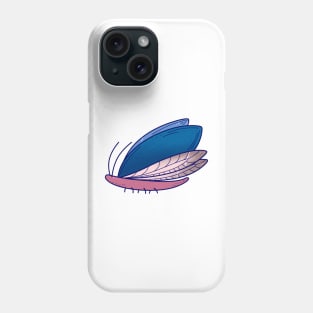 blue cartoon beetle Phone Case