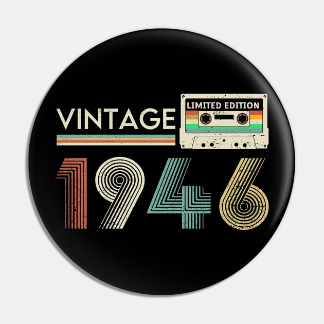 Vintage 1946 Limited Cassette Pin by xylalevans