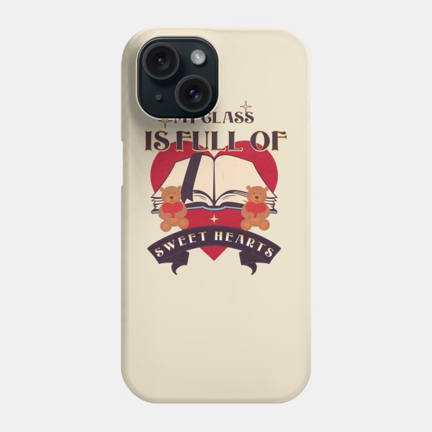 Valentines Day Teacher Phone Case by UnrealArtDude