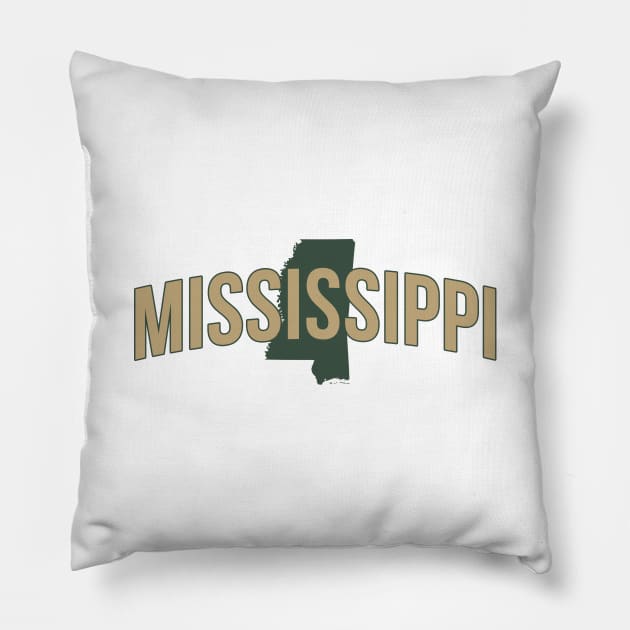 Mississippi State Pillow by Novel_Designs