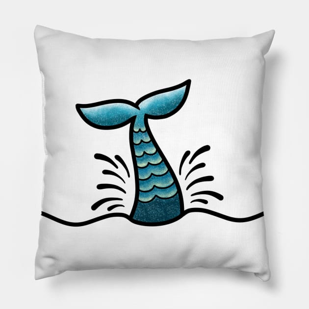 VSCO Dolphin Waves Pillow by cariespositodesign