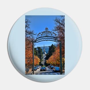 Spain. La Granja de San Ildefonso. Gates of the Royal Palace. Pin