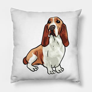 Basset Hound Dog Pillow