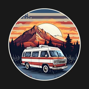 Roadtrip Shirt | Vintage Retro Sunset Flag T-Shirt