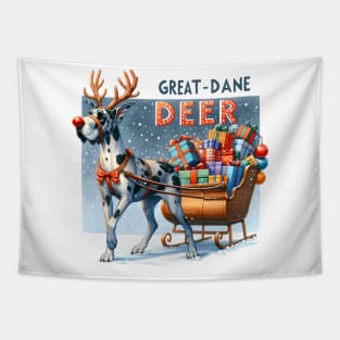 Great Dane Deer Tapestry