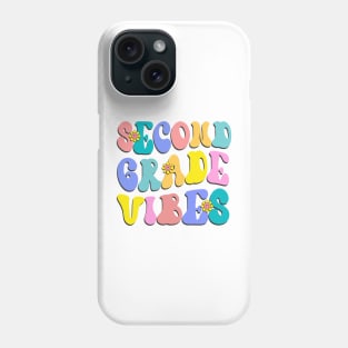 Second Grade Vibes First Day Back to School Teacher Students Phone Case