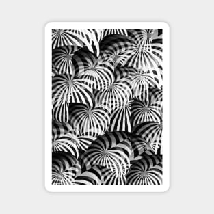 Black and White Swirls Magnet