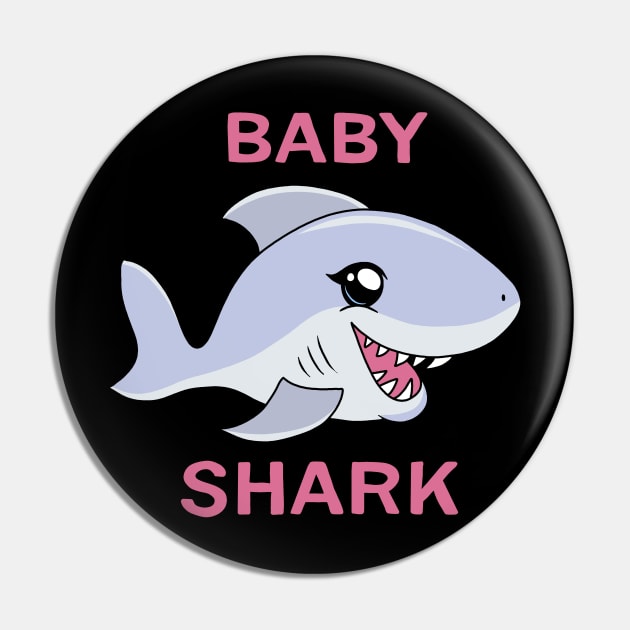 Kawaii Baby Shark Pin by valentinahramov