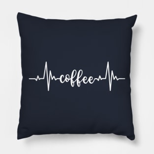 Coffee Heartbeat Pillow