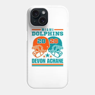 Miami Dolphins Achane 28 American Football Retro Phone Case