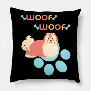 Havanese Dog Woof Woof Pillow