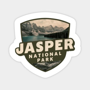 Retro Jasper National Park Magnet