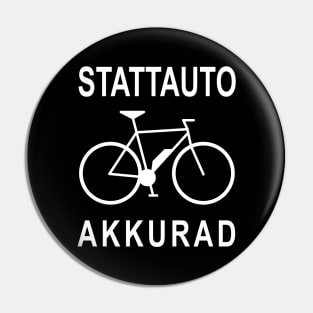 Stattauto Battery Bike Bicycle E-bike Pin