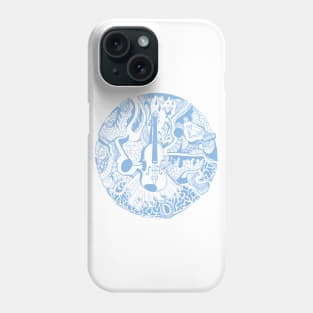 Light Blue Circle of Music Phone Case