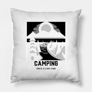 Camping Funny Camping Vintage Tent Since Pillow