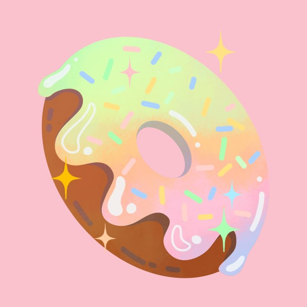 Rainbow Doughnut by Mofy