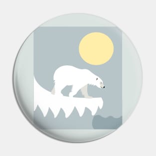 Polar bear Pin