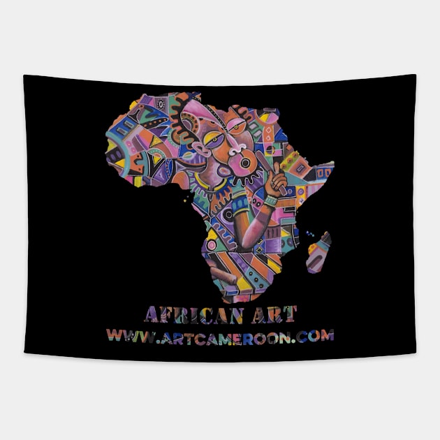 The Xylophone Player II Tapestry by ArtCameroon