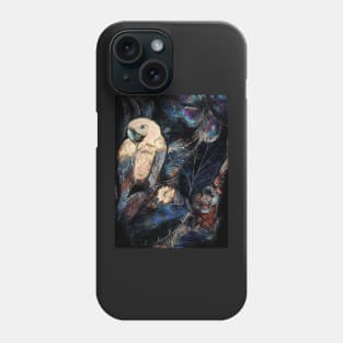 ART POSTER PARROT MACAW PRINT TROPICAL DECO EXOTIC DESIGN PRINT Phone Case