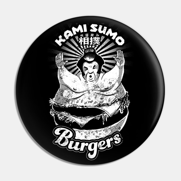 Sumo Japan Burger Grill Pin by Black Tee Inc