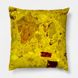 Yellow Marble Texture Pillow