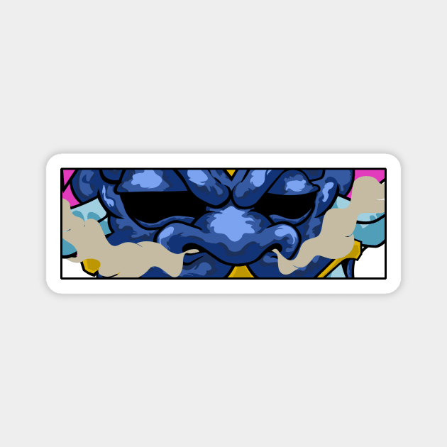 Blue Oni Magnet by ronlibosada