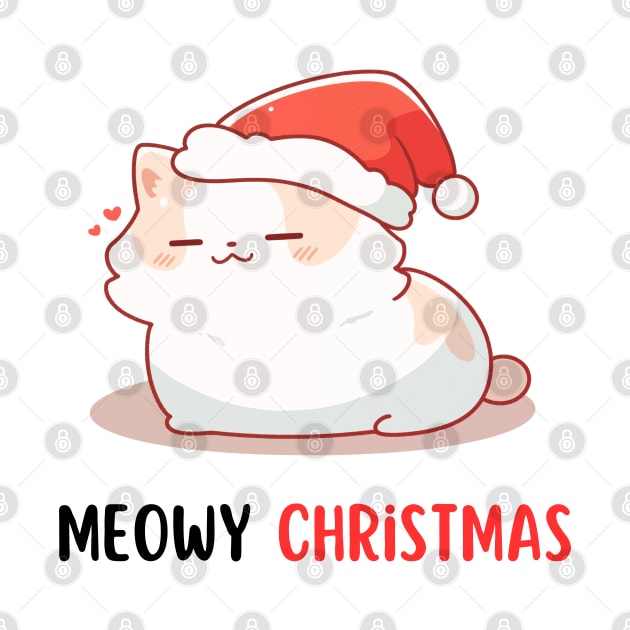 Santa Cat Meowy Christmas by DressedInnovation