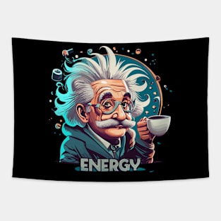 Energy = More Coffee Squared Tapestry