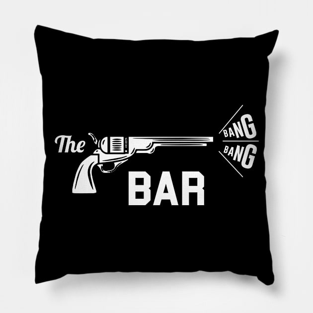 The Bang Bang Bar Pillow by outdoorlover