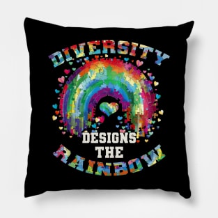 Diversity Designs The Rainbow Autism Awareness Pillow