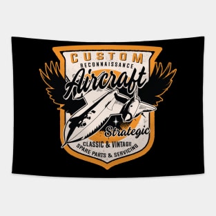 SR-71 Blackbird Air Force Military Reconnaissance Aircraft Tapestry