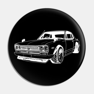 Japanese Classic Cars Pin