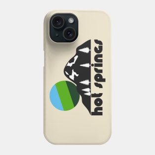 Retro Hot Springs ))(( Tourist Souvenir National Park Design Phone Case