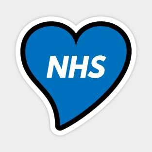 NHS Blue heart Flag Magnet