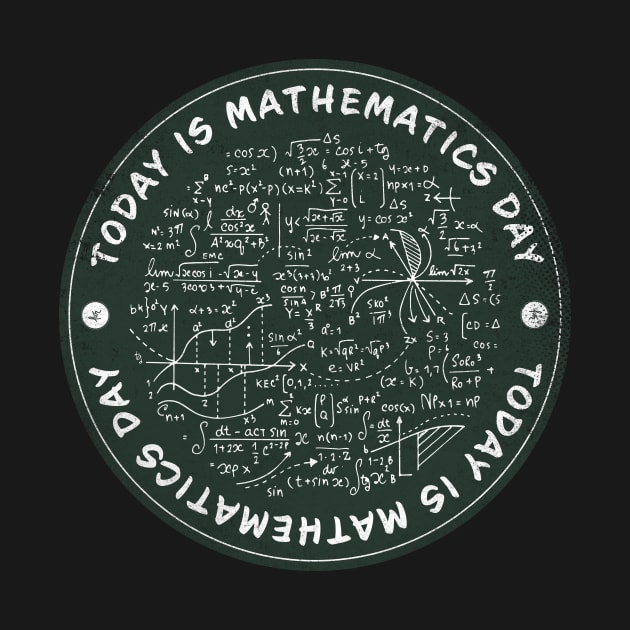 Today is Mathematics Day Badge by lvrdesign