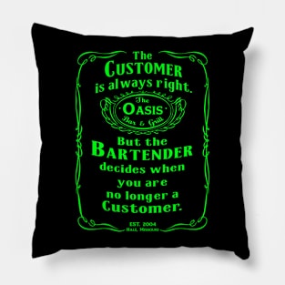 Oasis Bar & Grill Pillow