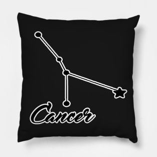 Cancer Zodiac Constellation Design Pillow