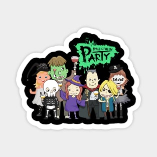 Halloween Party Gangs All Here! Magnet