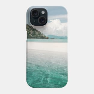 White beach and turquoise sea, Mu Ko Chang National Park in Thailand Phone Case