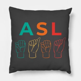 ASL Mama Sign Pillow