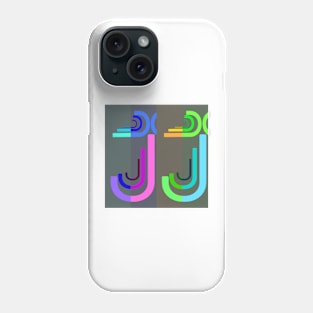 Letter J, the pattern Phone Case