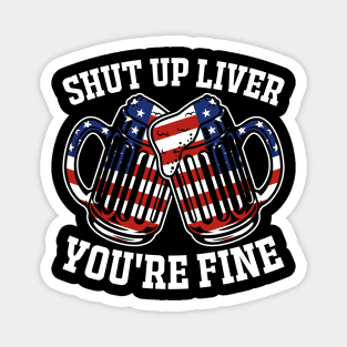 Funny 4th of July Beer Magnet