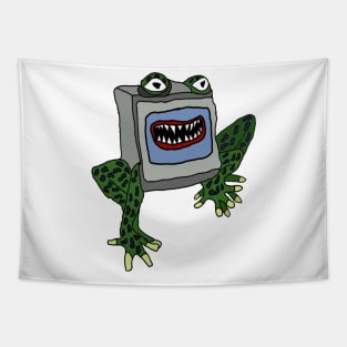 drawing television frog nightmare Tapestry