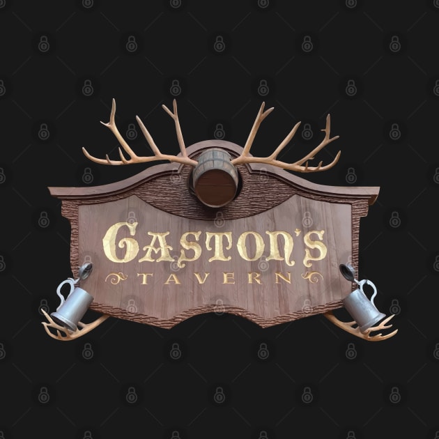 Gaston's Tavern Sign by Tomorrowland Arcade